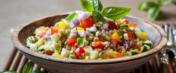 Quinoa, Fruit & Lentil Salad