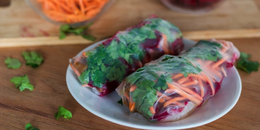 Sloppy Lentil Summer Rolls 