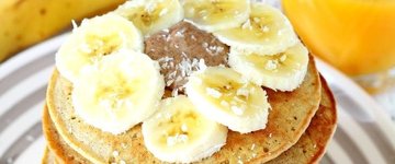 Banana Oat Blender Pancakes