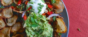 Nachos with Rutabaga Chips
