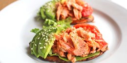 Sweet Potato Toast with Tuna Salad