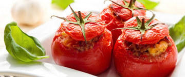 Arugula and Bulgur-Stuffed Tomatoes