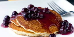 Gluten-Free Vegan Blueberry Oat Pancakes