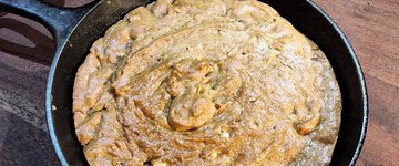 Almond Butter Skillet Cookie