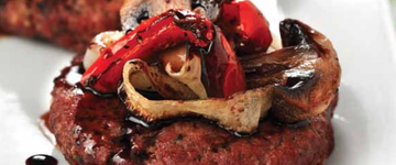 Bunless Bison Burger with Sautéed Vegetables