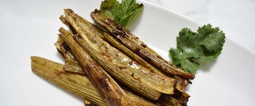 Ginger Roasted Celery Sticks