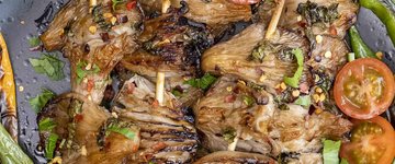 Grilled Oyster Mushrooms
