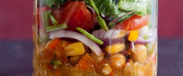 Mexican Chickpea Salad with Chili-Lime Dressing