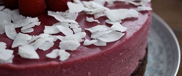 Coconut-Raspberry "Cheesecake"