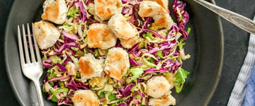 Brussels Sprouts Slaw with Chicken