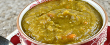 Freezer to Slow Cooker Split Pea Soup