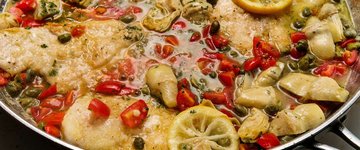 No Fuss Chicken & Artichoke Sheet Pan Dinner