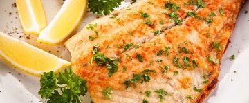 Baked Flounder Fillets in Lemon-Soy Vinaigrette