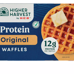 Higher Harvest by H‑E‑B 12g Protein Frozen Waffles – Original