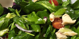 Greek Spinach Salad with Chicken