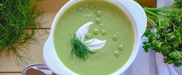Spring Pea Soup with Mint