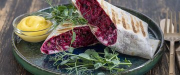 Hummus, Beet & Feta Wrap