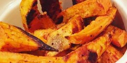 Dry roasted Sweet Potato Fries low sodium