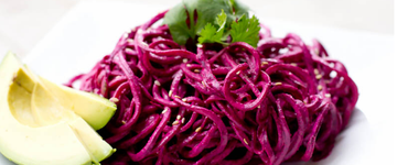 Spiralized Beet Salad with Liquid Gold Dressing