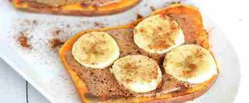 Sweet Potato Toast with Almond Butter & Banana