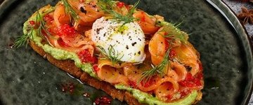 Salmon and Egg Sandwich
