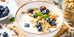 Blueberries, Yogurt, and Granola