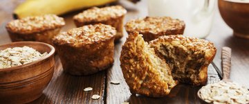 Quick and Easy Banana-Oat Muffins