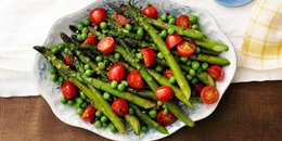 Asparagus, Peas, and Tomatoes