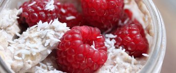 Raspberry Coconut Oats