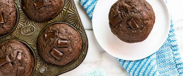 Double Chocolate Zucchini Muffins
