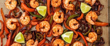 Sheet Pan Shrimp Fajitas