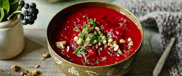 Beetroot and Sweet Potato Soup