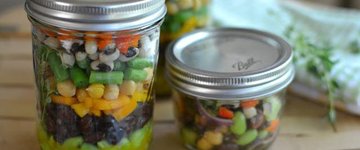 Layered 7-Bean Salad in a Jar