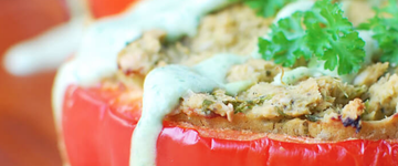 Falafel Stuffed Peppers