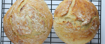 4 Ingredient No Knead Overnight Bread