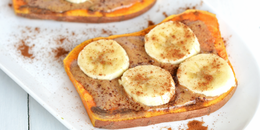 Sweet Potato Toast with Almond Butter & Banana