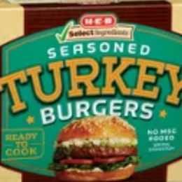 H‑E‑B Select Ingredients Seasoned Turkey Burger