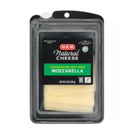 H‑E‑B Low Moisture Part-Skim Mozzarella Thin Sliced Cheese
