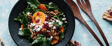 Spinach Persimmon Salad