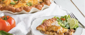 Keto Steak Fajita Pie