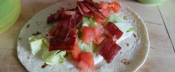 B.L.T. Snack Wraps