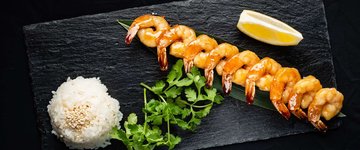 Brussels Sprouts & Shrimp Skewers