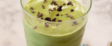 Minty Green Protein Smoothie Shake
