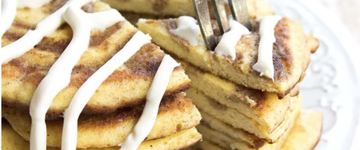 Low Carb Cinnamon Roll Pancakes