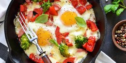 Baked Eggs with Chorizo and Veggies