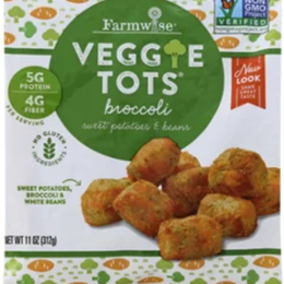 Farmwise Broccoli Sweet Potatoes & Beans Veggie Tots