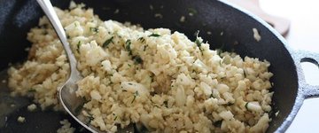 Low Carb Cilantro Lime Cauliflower 'Rice'
