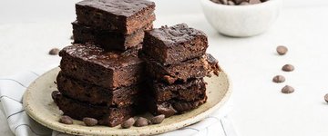 Zucchini Brownies w/ Dark Chocolate Chips