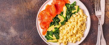 Smoked Salmon & Avocado Scramble