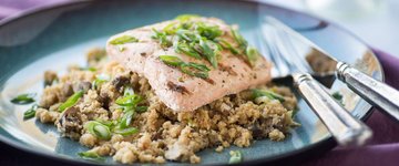 Easy Japanese-Style Salmon & "Rice"